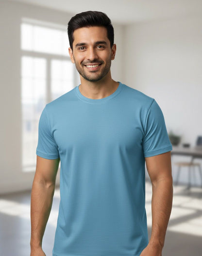 Mens half sleeve round tshirt