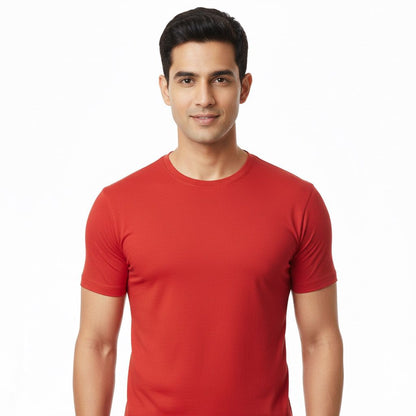 Mens half sleeve round tshirt